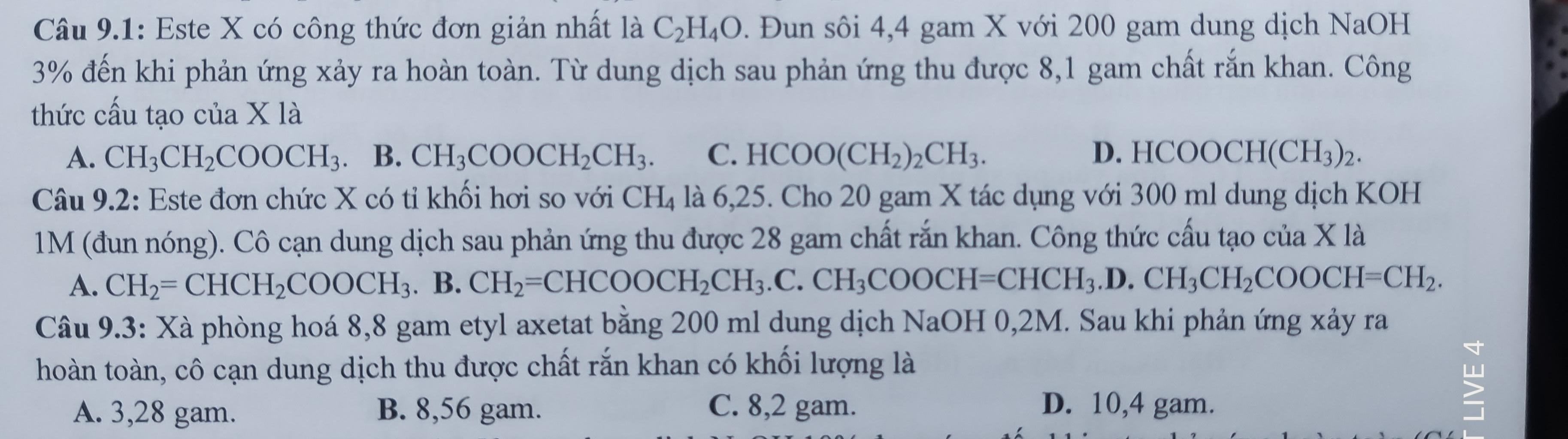 Este X có công thức đơn giản nhất là C₂H₄O - Bí mật về cấu tạo và ứng dụng đa dạng