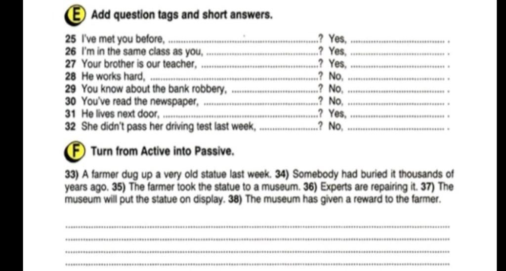 Làm cách nào để chọn đúng question tag cho câu?
