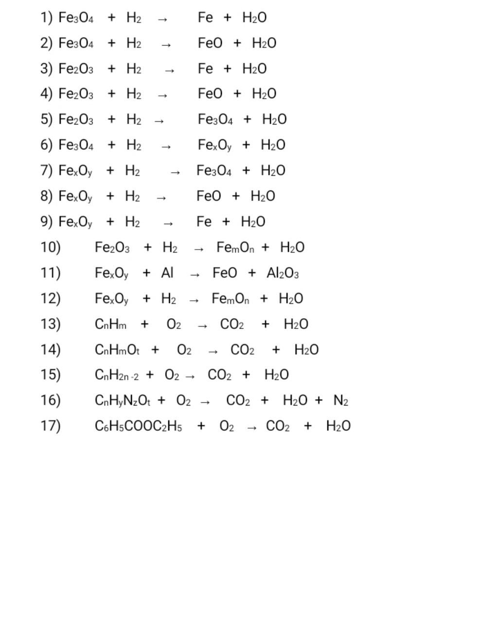 Công thức hóa học của h2+fe304 và tính chất hoá học của nó