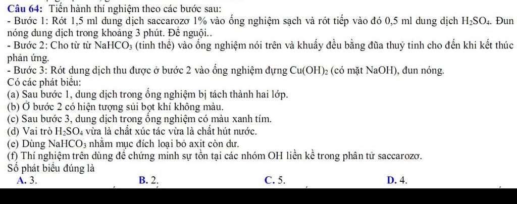 Bài 6 Saccarozơ tinh bột và xenlulozơ  Hoc24