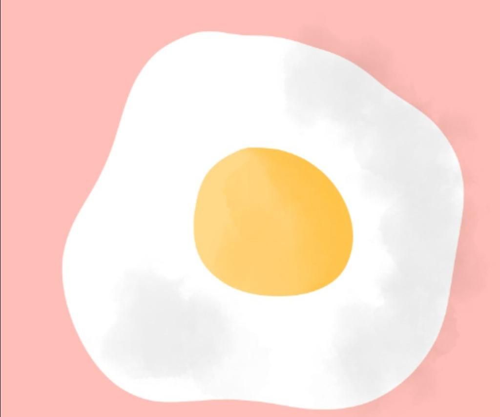 Vẽ Trứng Ốp La Y/C: Digi, Ko Màu (Tức Là Chỉ Có Màu Trắng Và Line Đen Thôi  Nhé), Full Line Đen, Ko Vẽ Mắt Mũi Miệng Cho Bé Nó, Lòng Đỏ