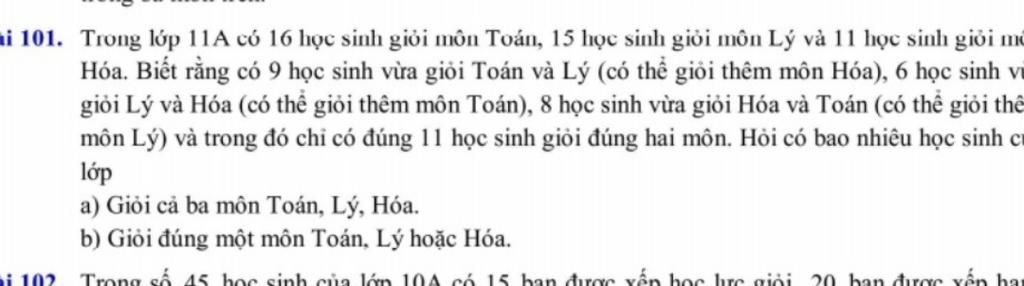 Trong lớp 11A có 16 học sinh giỏi môn Toán: Phân tích và khám phá