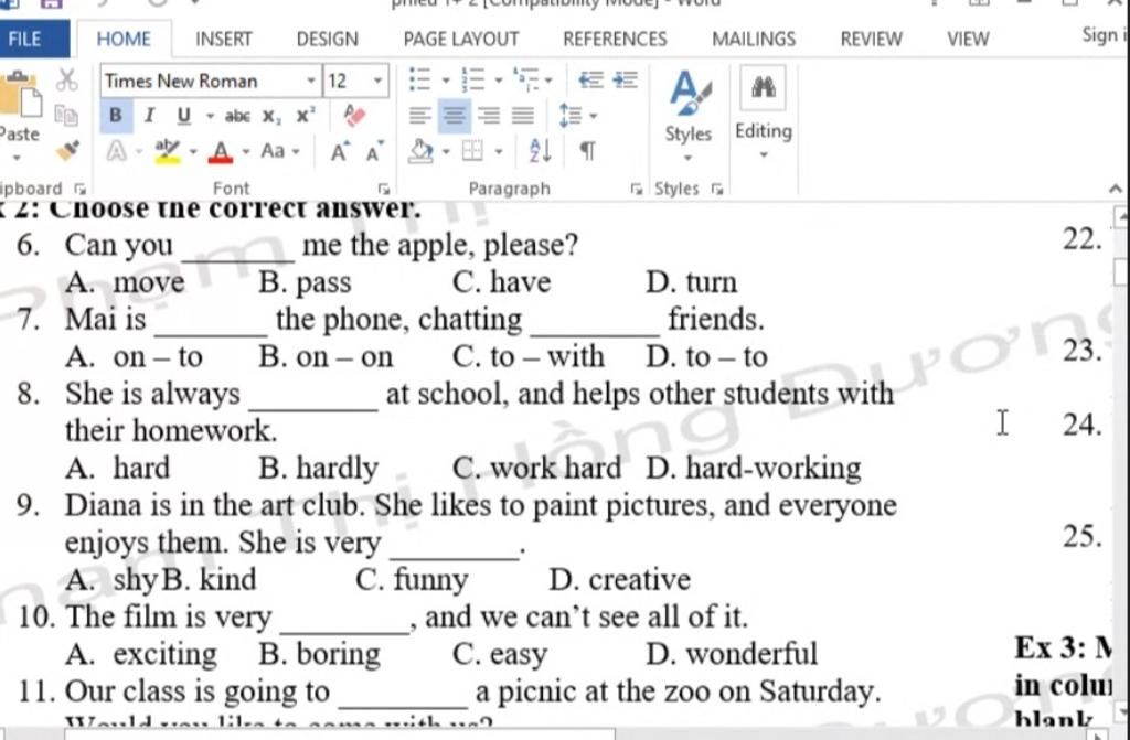 File Home Insert Design Page Layout References Mailings Review View Sign Times  New Roman 12 Biu- Abe X, X' Paste Styles Editing Aby Aa- A A G Styles G Ipbo