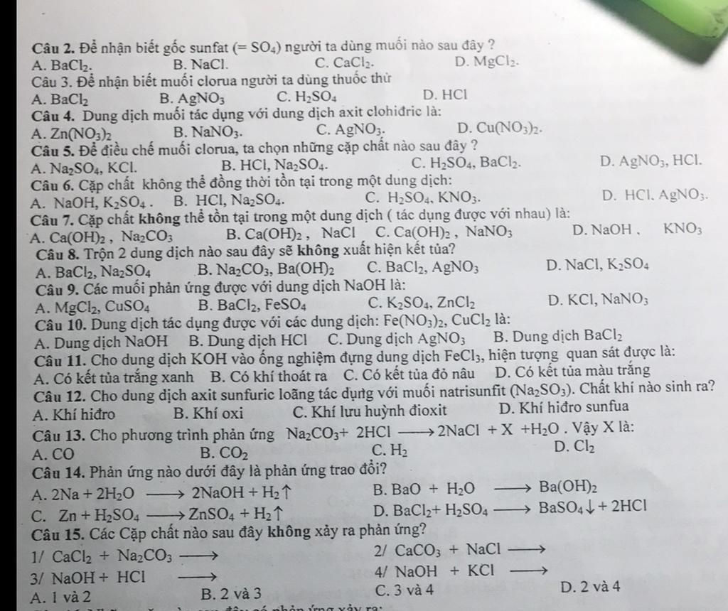 Để Nhận Biết Gốc Sunfat Người Ta Dùng Muối Nào: Hướng Dẫn Chi Tiết