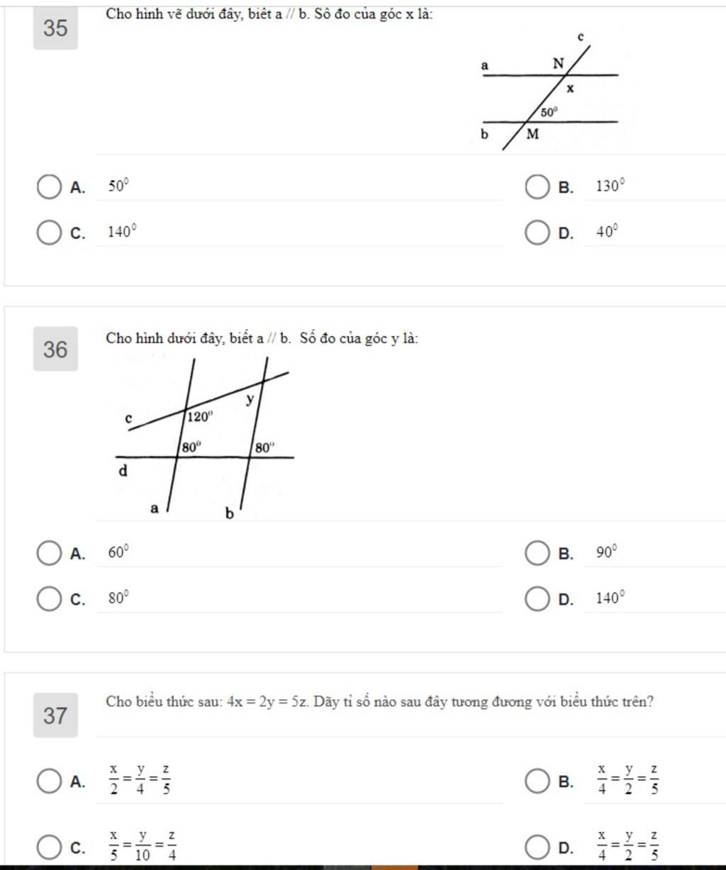Cho hình vẽ dưới đây với a  b Tìm số đo x và y  Toán học Lớp 7  Bài  tập Toán học Lớp 7  Giải bài tập Toán