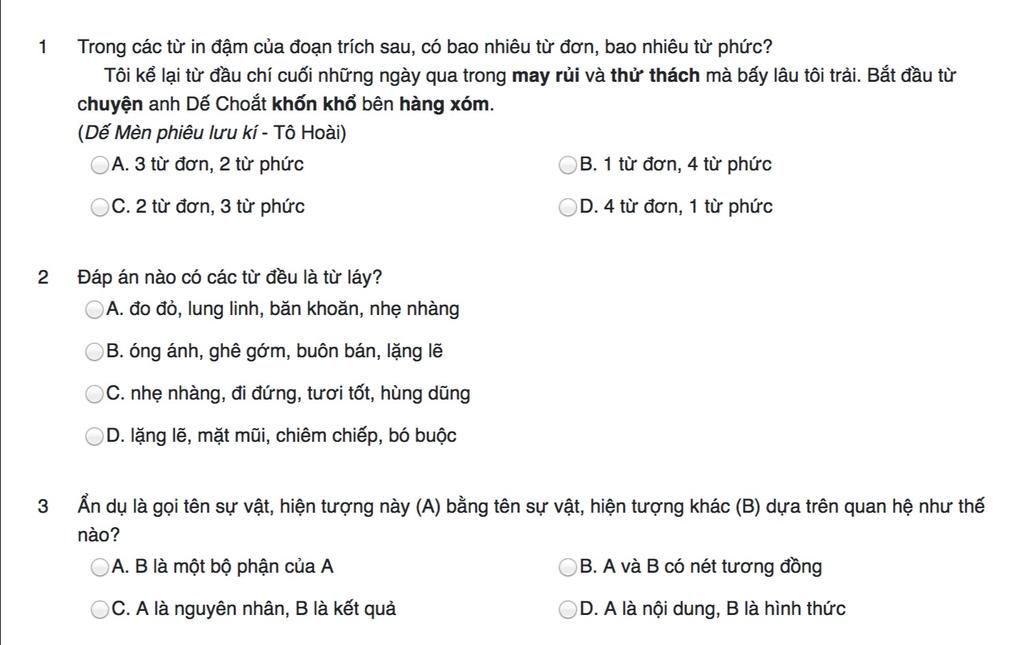 Trong Các Từ In Đậm Của Đoạn Trích Sau, Có Bao Nhiêu Từ Đơn, Bao Nhiêu Từ  Phức? Tôi Kể Lại Từ Đầu Chí Cuối Những Ngày Qua Trong May Rủi Và