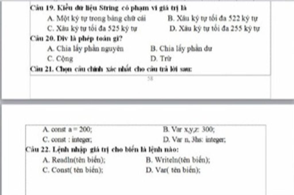 Kiểu Dữ Liệu String Có Phạm Vi Giá Trị Là Gì? Khám Phá Chi Tiết