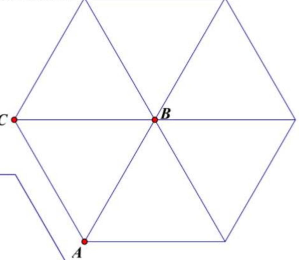 Diện tích tam giác đều ABC là 12cm , vậy diện tích của hình lục ...
