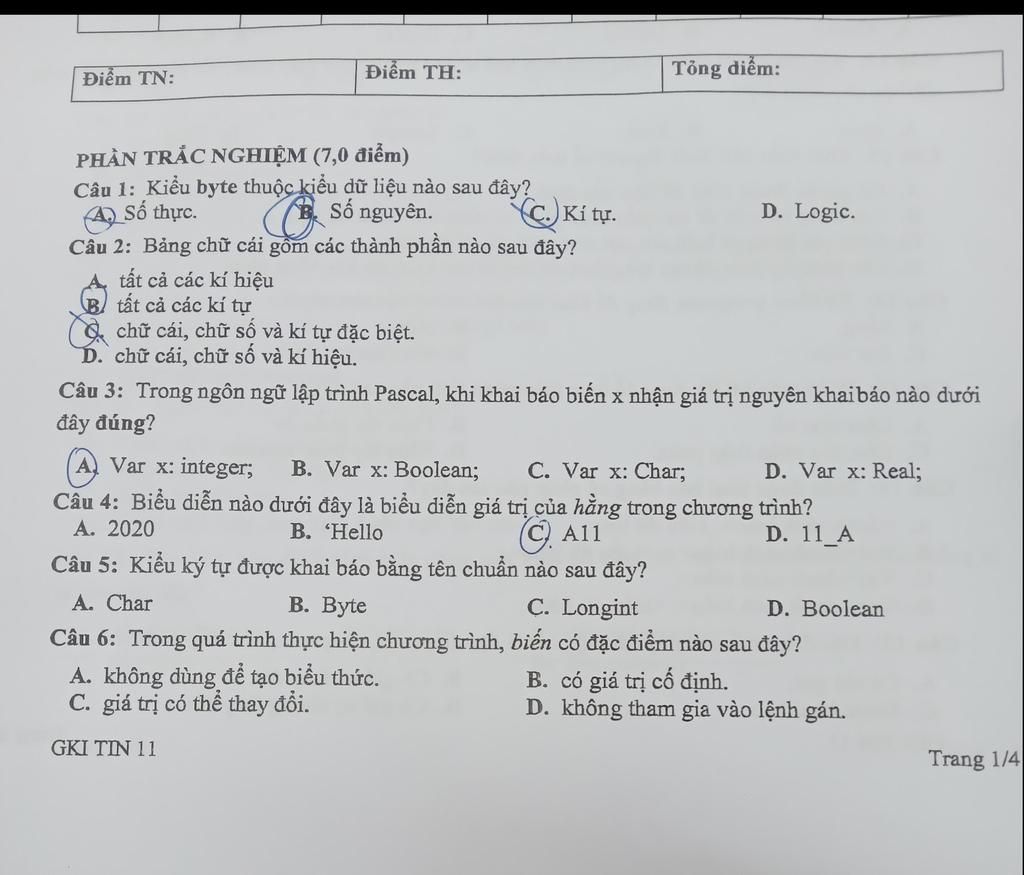 Kiểu byte thuộc kiểu dữ liệu nào sau đây: Giải đáp chi tiết và ứng dụng