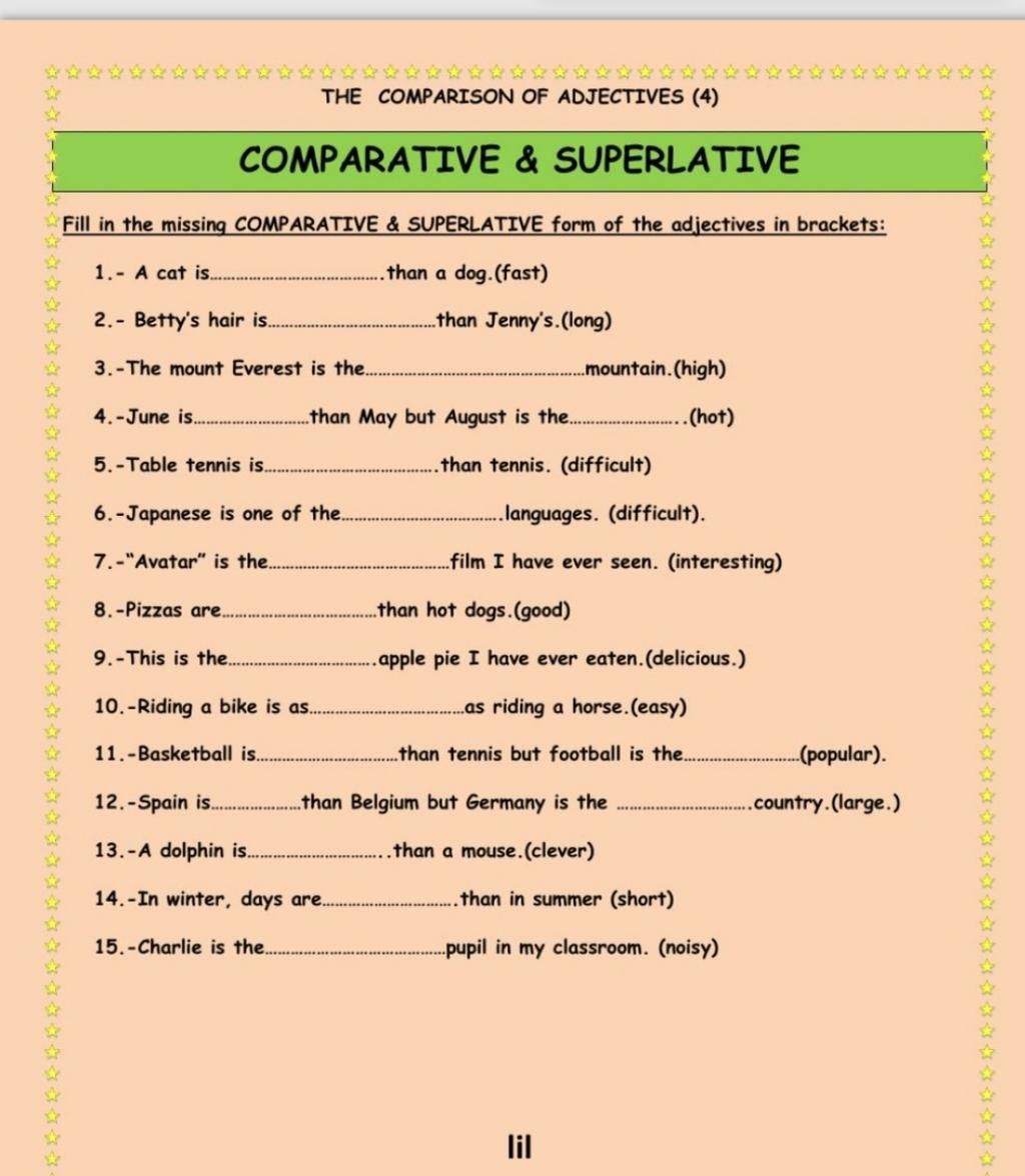 Comparisons тест. Comparative and Superlative of adjectives ответы. Comparatives and Superlatives упражнения. Comparatives and Superlatives Worksheets. Английский язык 4 класс Comparative Superlative.
