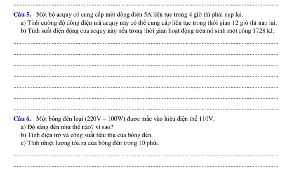 Cách chọn bộ acquy để cung cấp dòng điện 4A hiệu quả nhất