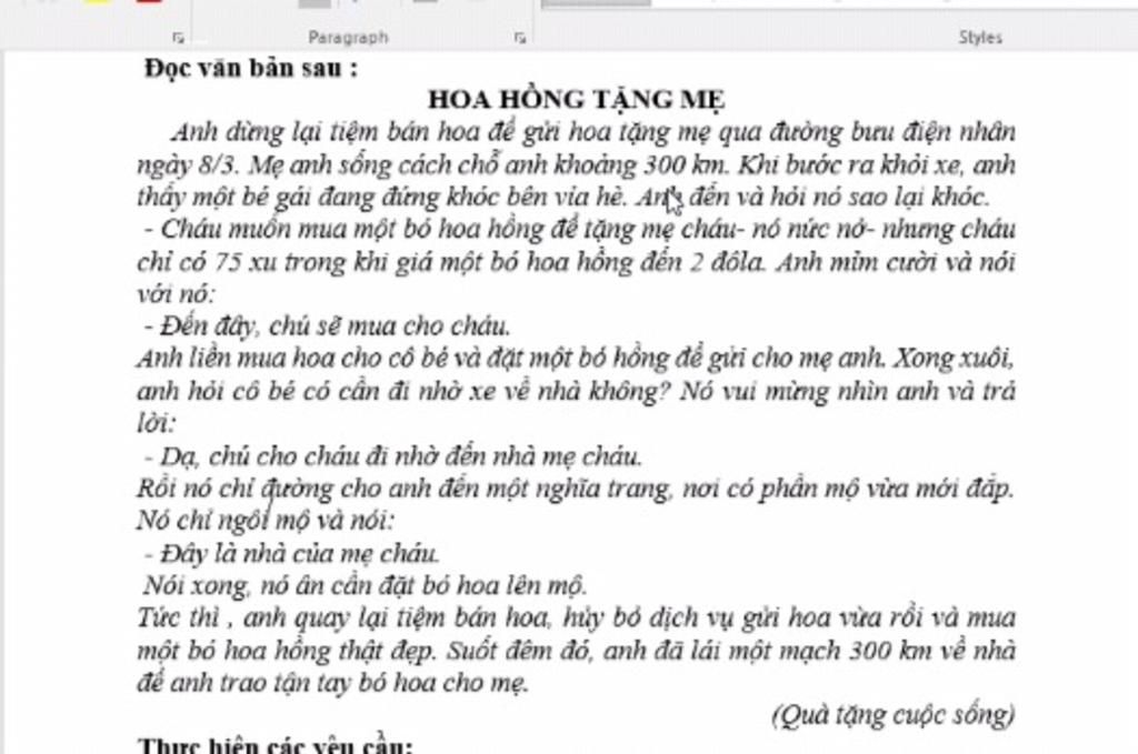 Câu 04: Theo em điều gì khiến nhân vật “ hủy bỏ dịch vụ gửi hoa ...