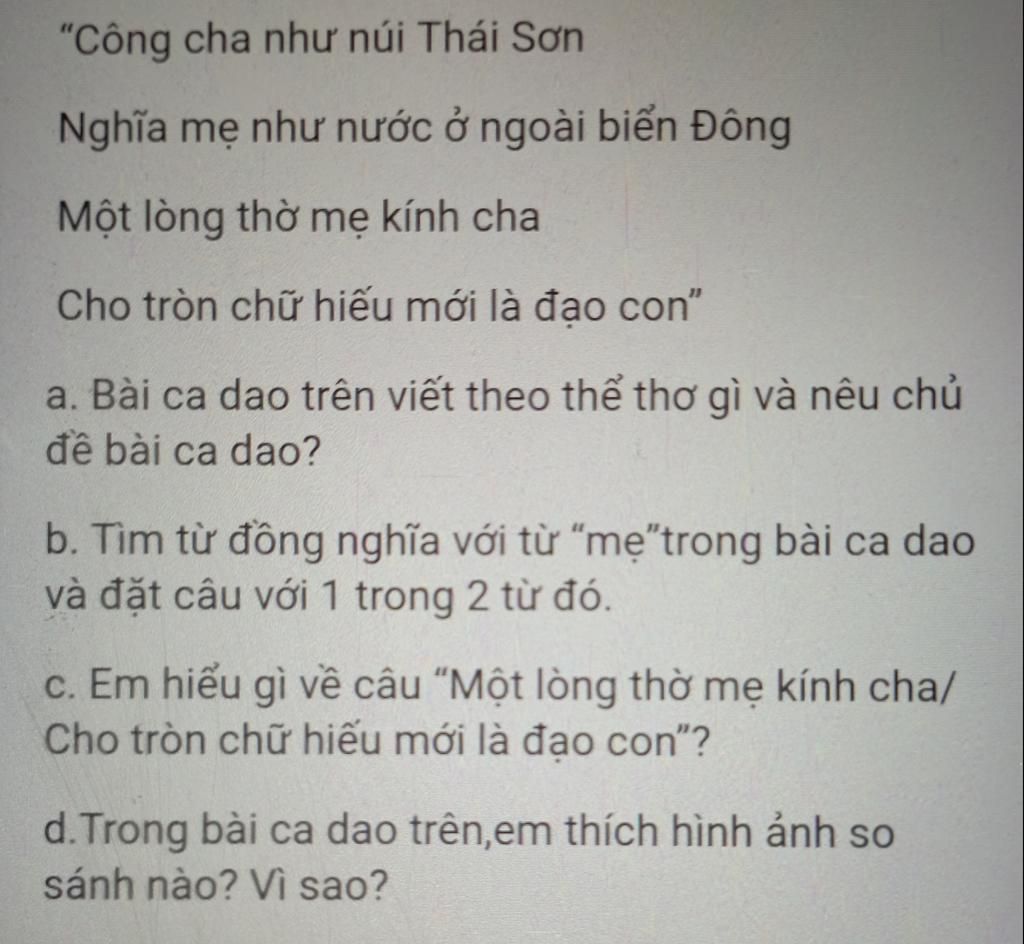 Có công cha, nghĩa mẹ không thể phủ nhận. Hãy cùng theo dõi hình ảnh tuyệt đẹp này để tỏ lòng biết ơn tới người đã sinh thành nuôi dưỡng ta.