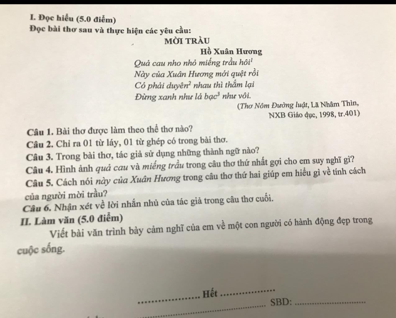 Quả Cau Nho Nhỏ Miếng Trầu Hôi Đọc Hiểu: Phân Tích Và Ý Nghĩa Sâu Xa