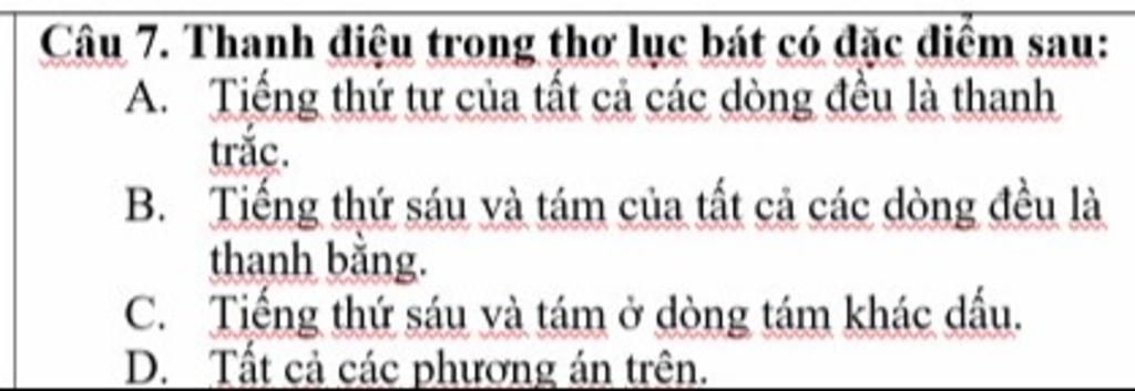 Thanh điệu trong thơ lục bát phối hợp ra sao?
