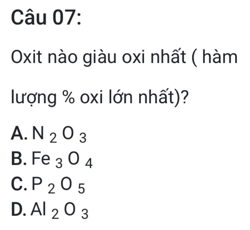 Oxit Nào Giàu Oxi Nhất: Tìm Hiểu Và Ứng Dụng