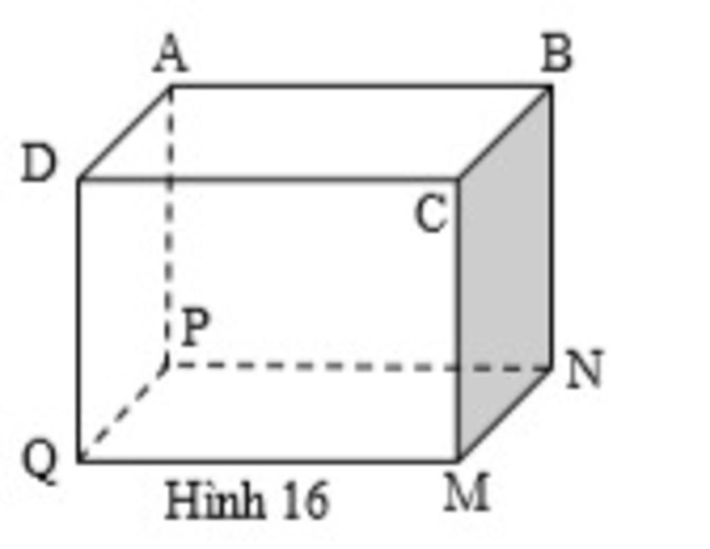 Hình hộp chữ nhật bên có AB = 5cm; BC = 4cm và BN = 3cm (h.16 ...