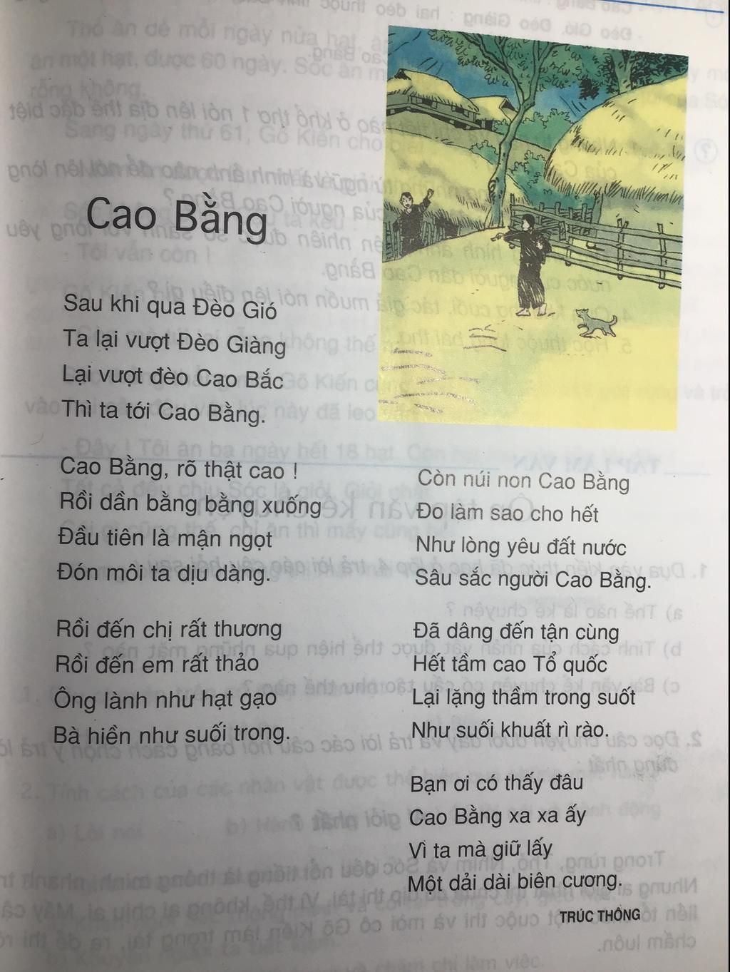 Dựa vào bài thơ dưới đây em hãy tưởng tượng và tả lại vẻ đẹp của ...