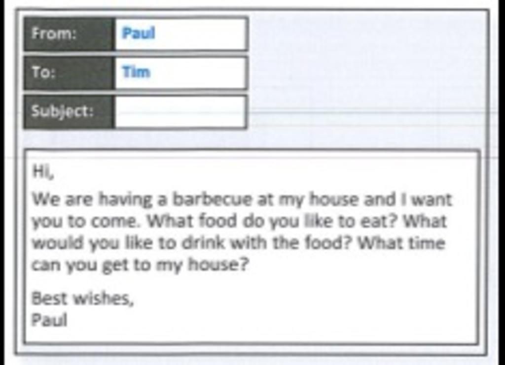 Read The Email From Your English Friend Paul. Write An Email To Paul And  Answer The Questions. Write 25 Words Or More. Câu Hỏi 4026200 -  Hoidap247.Com