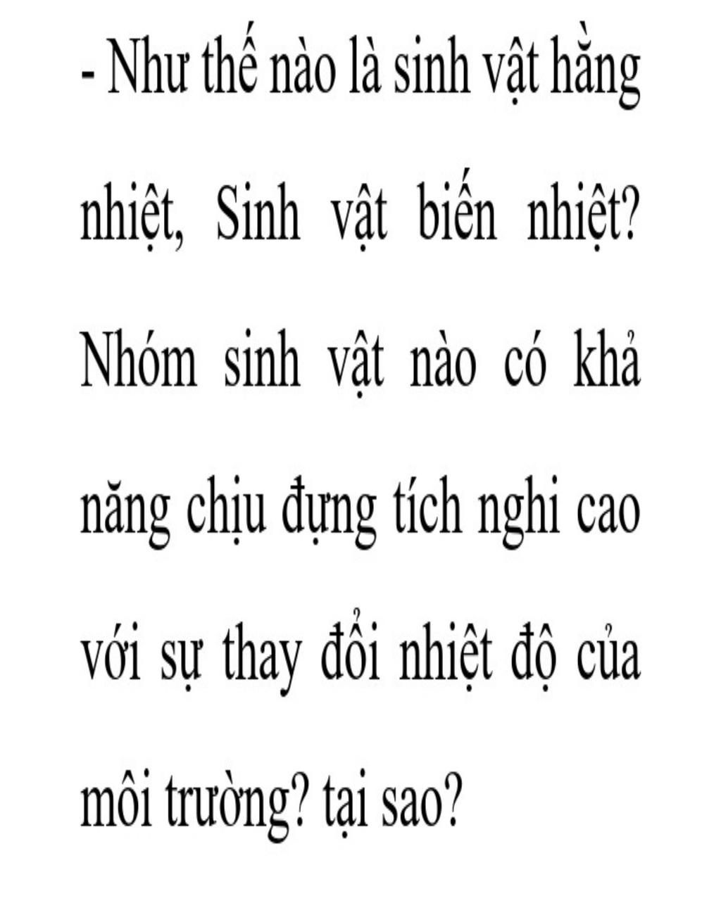 - Như Thế Nào Là Sinh Vật Hắng Nhiệt, Sinh Vật Biển Nhiệt? Nhóm Sinh ...