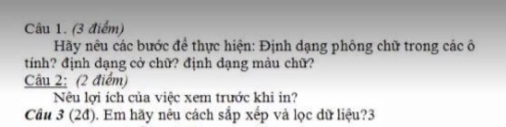 Em hãy nêu các bước định dạng phông chữ