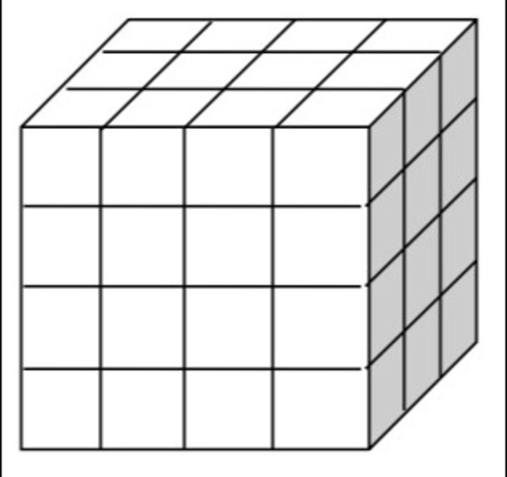Hình hộp chữ nhật P được xếp bởi các hình lập phương nhỏ bằng nhau ...
