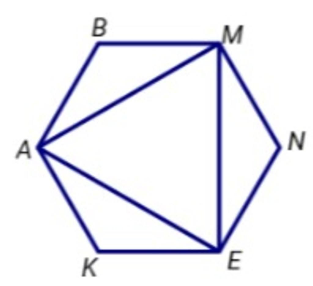 Hình vẽ dưới đây có bao nhiêu hình tam giác đều và bao nhiêu hình ...