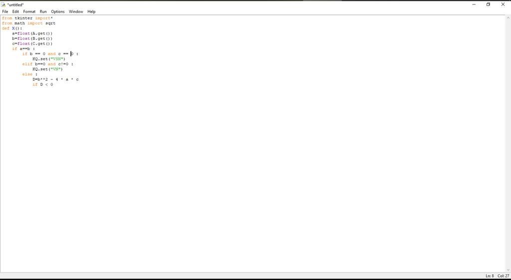Mọi người cho hỏi là giao diện idle của Python chữ nhỏ quá, làm sao ...