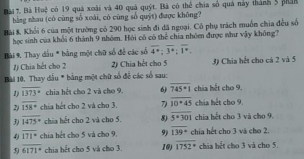 Giải bài toán về số xoài và quýt của Bà Huệ