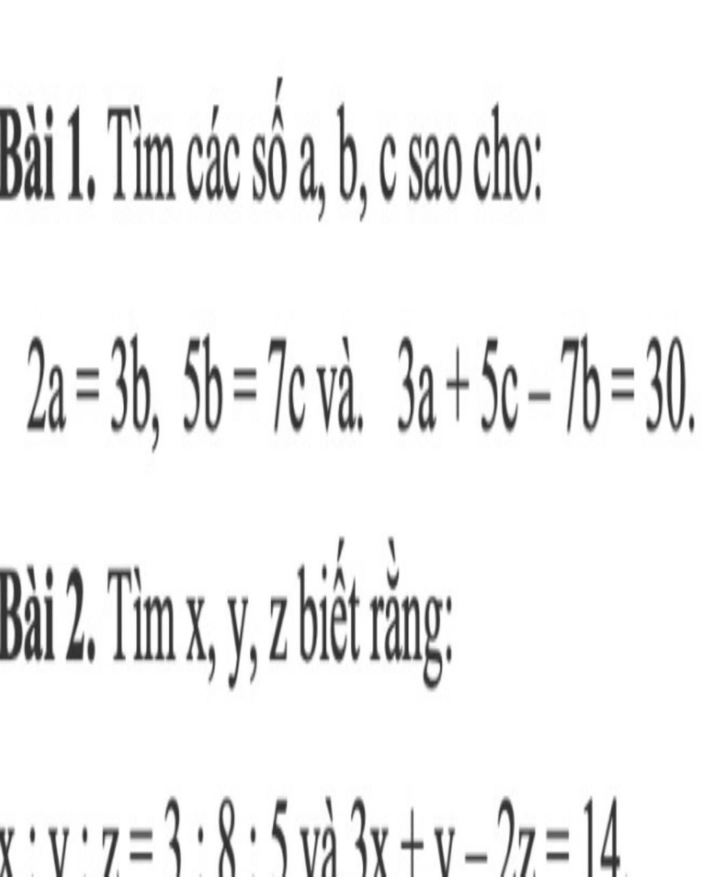 Cho 2a 3b 5b 7c