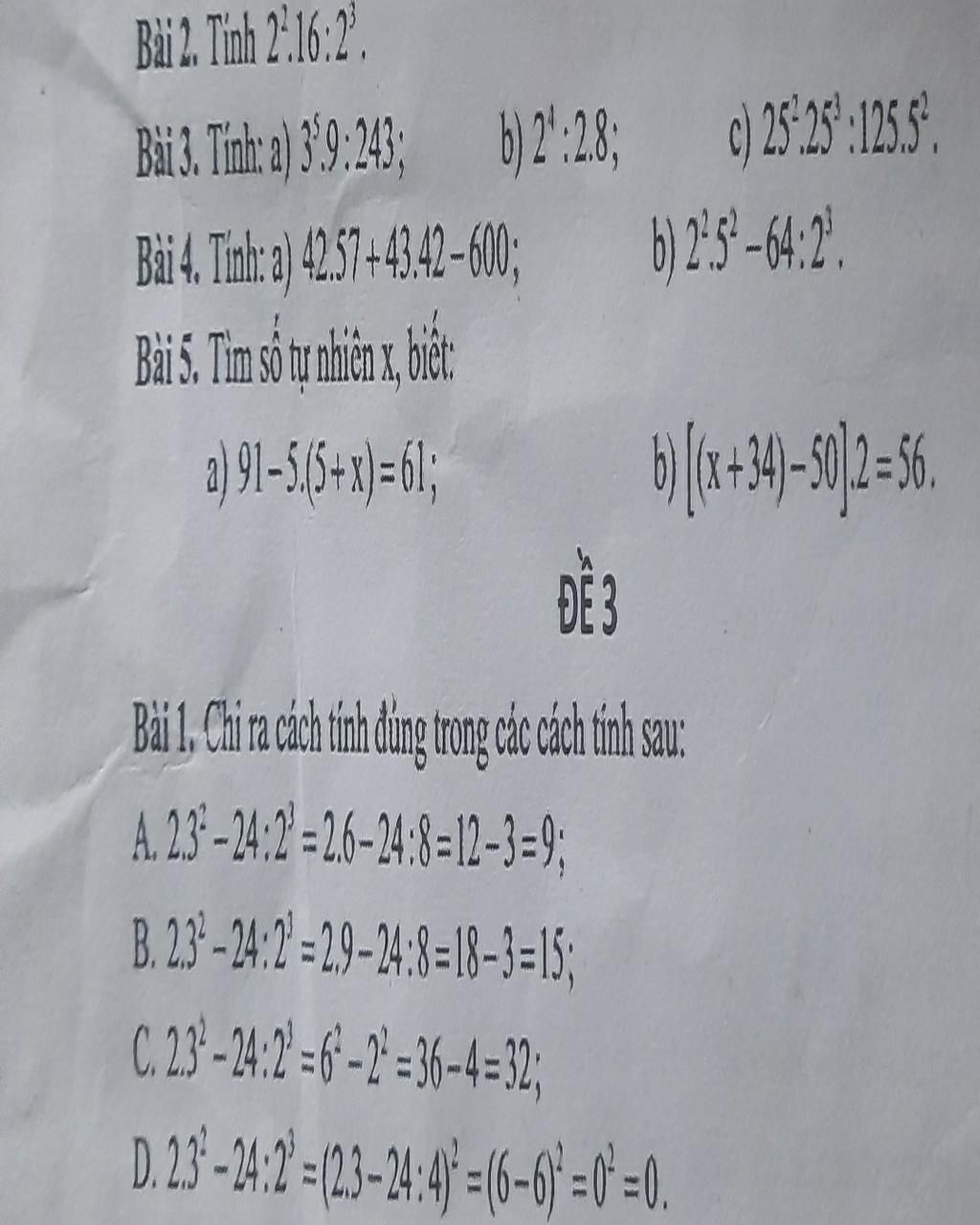 B i 2 t nh 2 16 23 b i3 t nh a 39 243 b 2 28 b i 4 t nh a