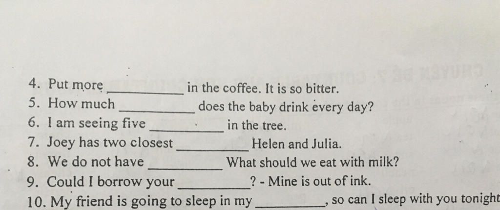 Complete the blanks with suitable words. The answer may vary. image