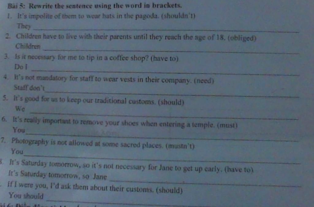 b-i-5-rewrite-the-sentence-using-the-word-in-brackets-1-it-s