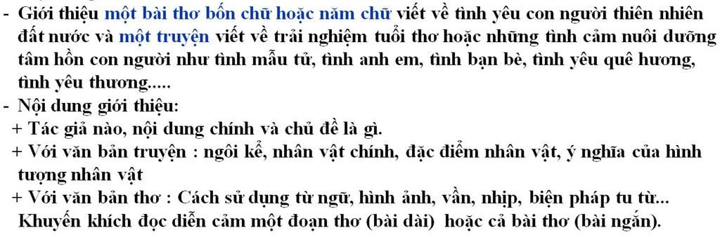 Giới thiệu một bài thơ bốn chữ hoặc năm chữ viết về tình yêu con ...