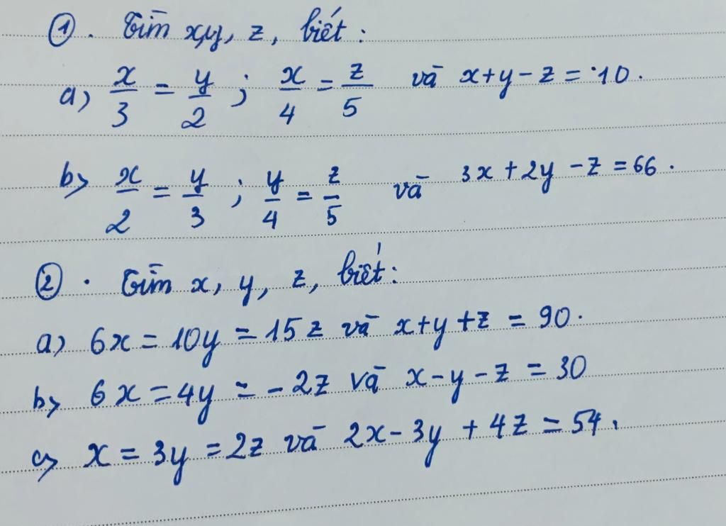 Eim х 3 а) by x (2) "W . xy, z, у ****** biết: X-F 4 5 . у ... 2 3 4 ...