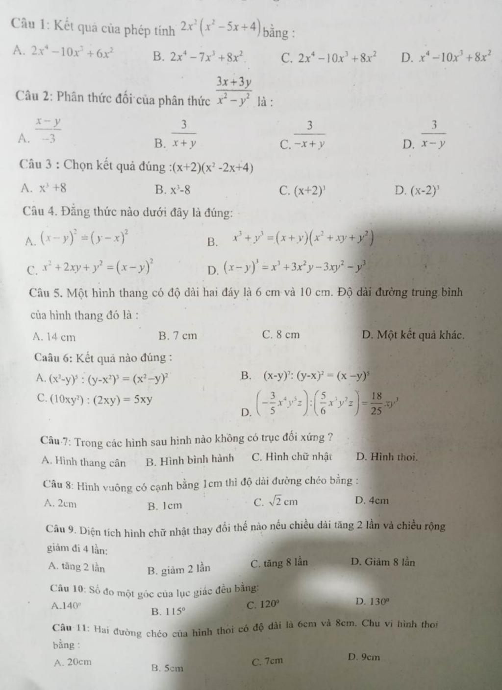 C u 1 K t Qu C a Ph p T nh 2x x 5x 4 b ng A 2x 10x 6x B 2x c-u-1-k-t-qu-c-a-ph-p-t-nh-2x-x-5x-4-b-ng-a-2x-10x-6x-b-2x
