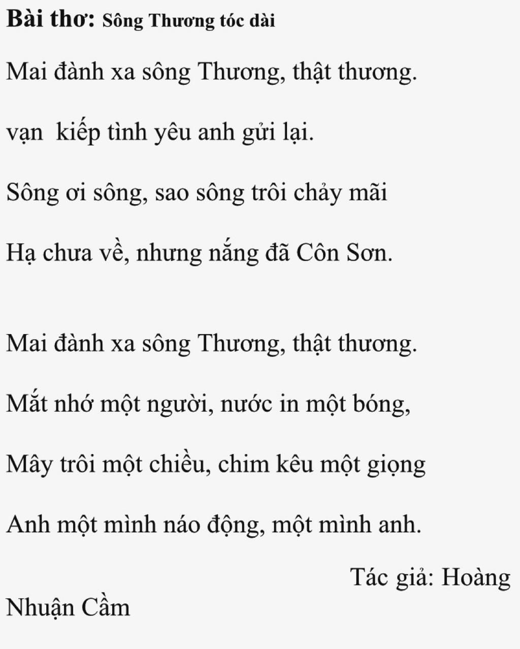 10 bài thơ hay của Hoàng Nhuận Cầm nổi bật và sâu sắc nhất