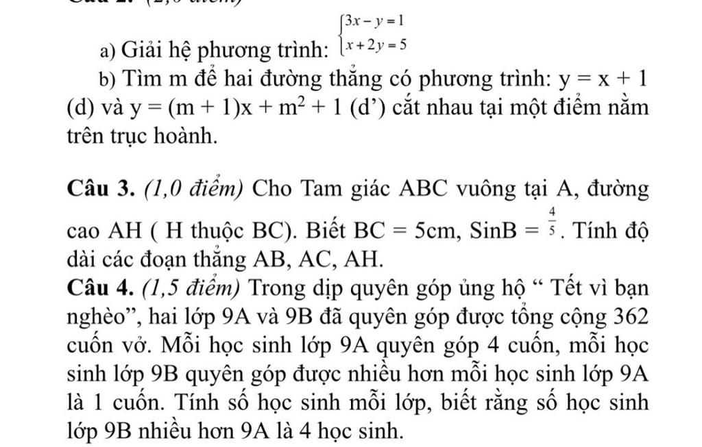 3x-y-1-a-gi-i-h-ph-ng-tr-nh-x-2y-5-b-t-m-m-hai-ng-th-ng