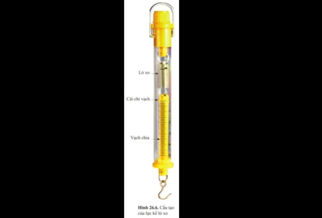 Hãy đối chiếu ảnh của lực kế trong hình 26.6 với lực kế thật để ...