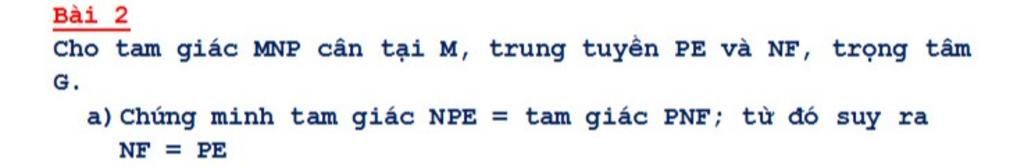 B I Cho Tam Gi C Mnp C N T I M Trung Tuy N Pe V Nf Tr Ng T M G A