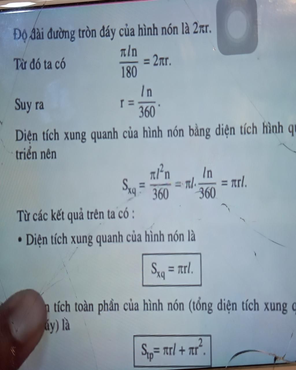 Tôi Ko Hiểu Bản Chất Của Ct Tính Diện Tích Xung Quanh Của Hình Nón. Nếu Ai  Có Khả Năng Biết Cách Cm Sxq Và V Xin Giúp Tôi. Ngay Từ Dòng