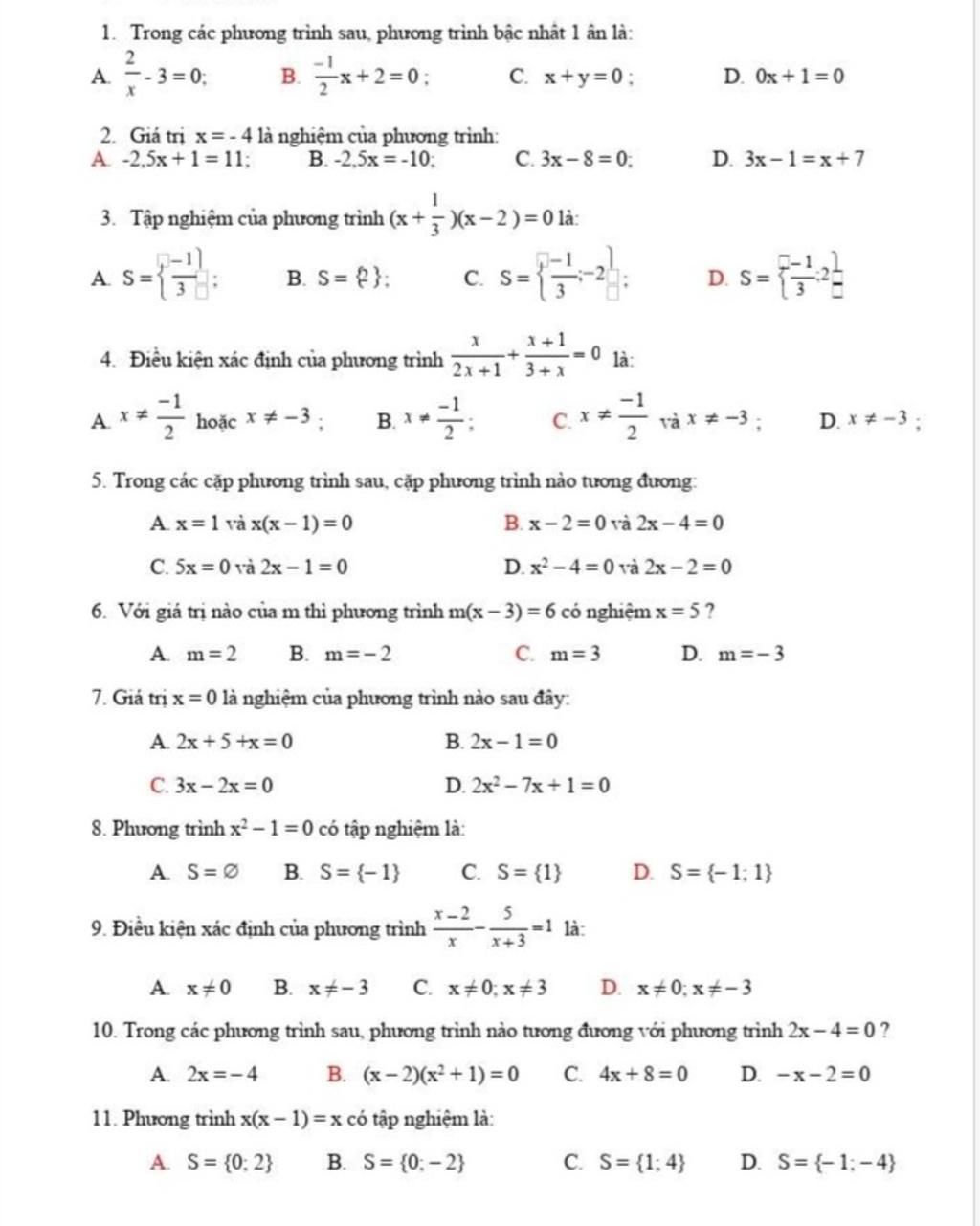 1 Trong C c Ph ng Tr nh Sau Ph ng Tr nh B c Nh t 1 n L A 3 0 1-trong-c-c-ph-ng-tr-nh-sau-ph-ng-tr-nh-b-c-nh-t-1-n-l-a-3-0