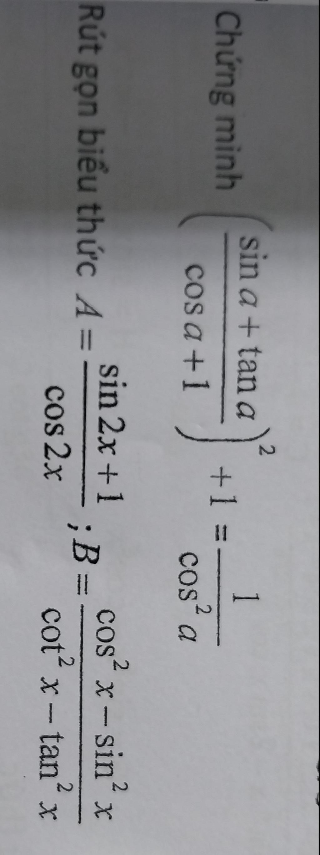 Ch ng Minh Sin A Tan A Cos A 1 R t G n Bi u Th c A 2 1 Sin 2x 1 ch-ng-minh-sin-a-tan-a-cos-a-1-r-t-g-n-bi-u-th-c-a-2-1-sin-2x-1