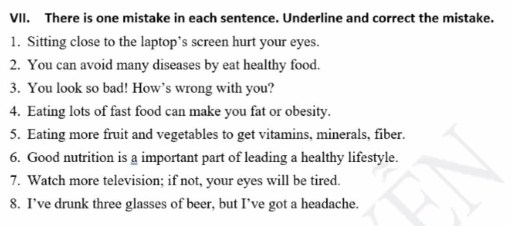 vii-there-is-one-mistake-in-each-sentence-underline-and-correct-the