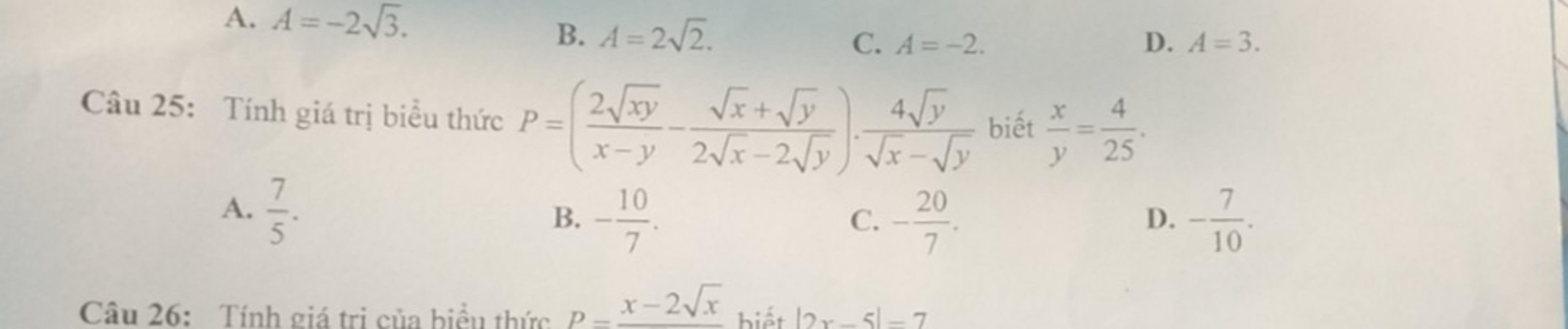 A A 2 3 C u 25 T nh Gi Tr Bi u Th c P A 775 C u 26 T nh Gi a-a-2-3-c-u-25-t-nh-gi-tr-bi-u-th-c-p-a-775-c-u-26-t-nh-gi