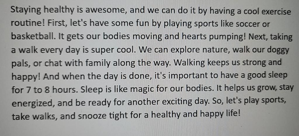 Staying Healthy Is Awesome, And We Can Do It By Having A Cool Exercise  Routine! First, Let'S Have Some Fun By Playing Sports Like Soccer Or  Basketball. It