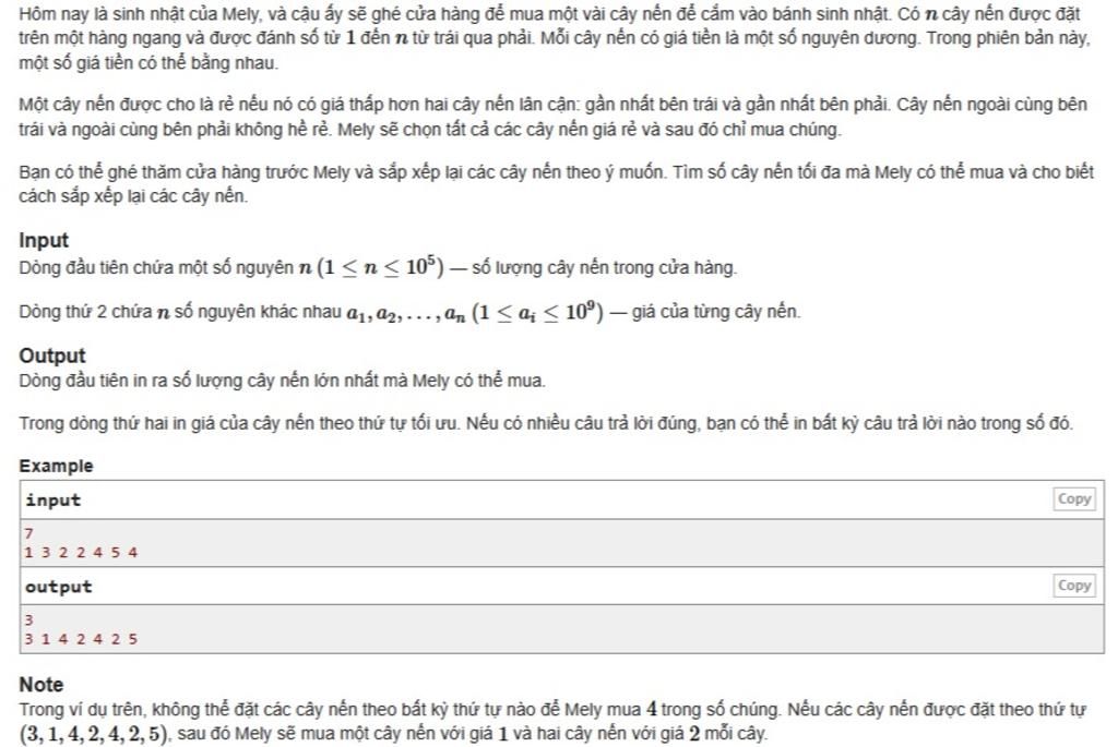 Ahihi ) C++ nha > time limit per test1 s. memory limit per test256 MB inputstandard input