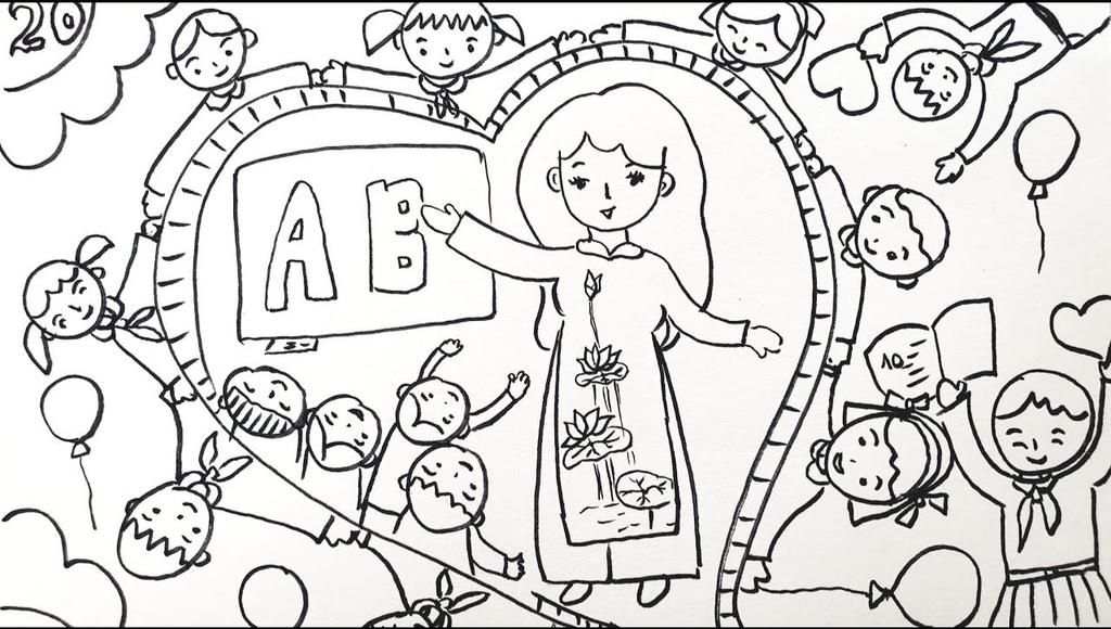 Download] Tranh tô màu cho bé 2 – 3 tuổi – Nurturing the love of learning