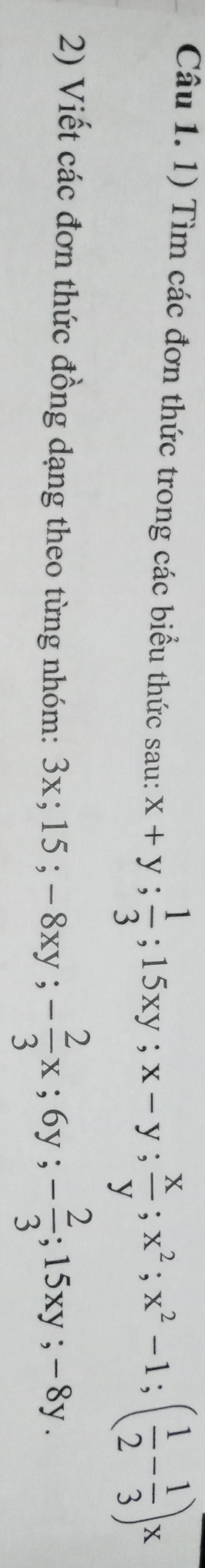 c-u-1-1-t-m-c-c-n-th-c-trong-c-c-bi-u-th-c-sau-x-y-15xy-x-y-3-2