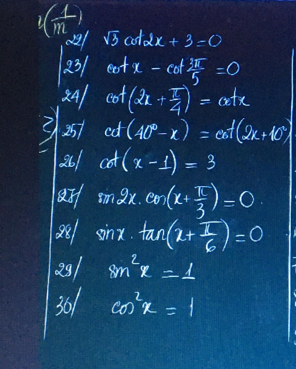 1-22-5-cot2x-3-0-23-cotx-cot-2-5-0-24-cot-2x-1-ctx-3